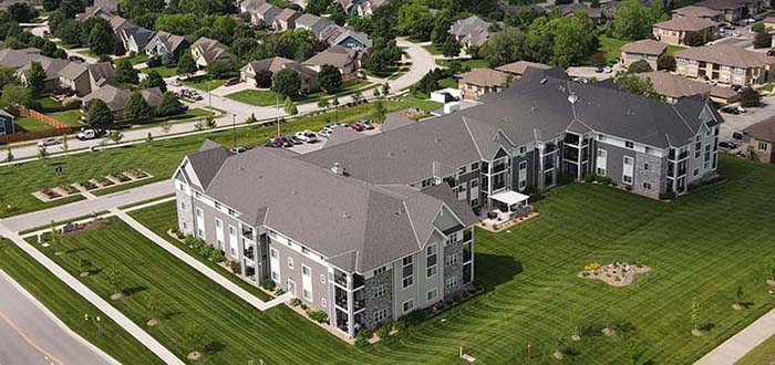 aerial photo of branchwood village.